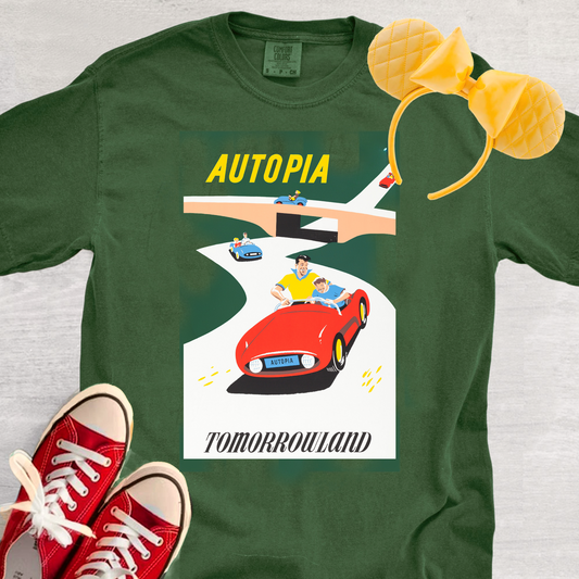 Autopia Vintage Ride Poster Unisex T-Shirt