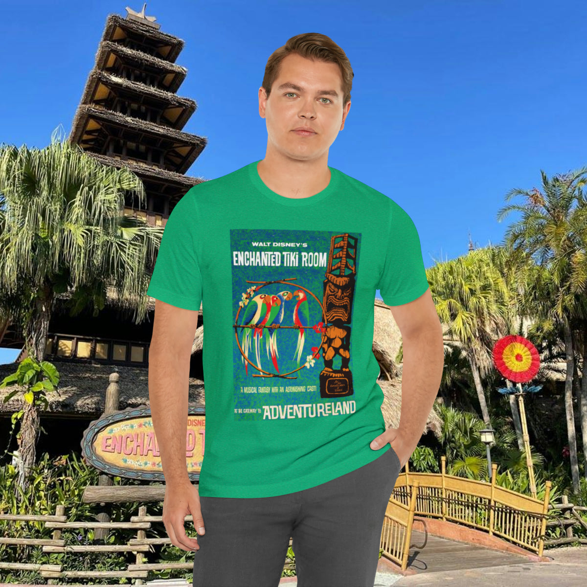 Enchanted Tiki Room Vintage Poster Unisex Tee