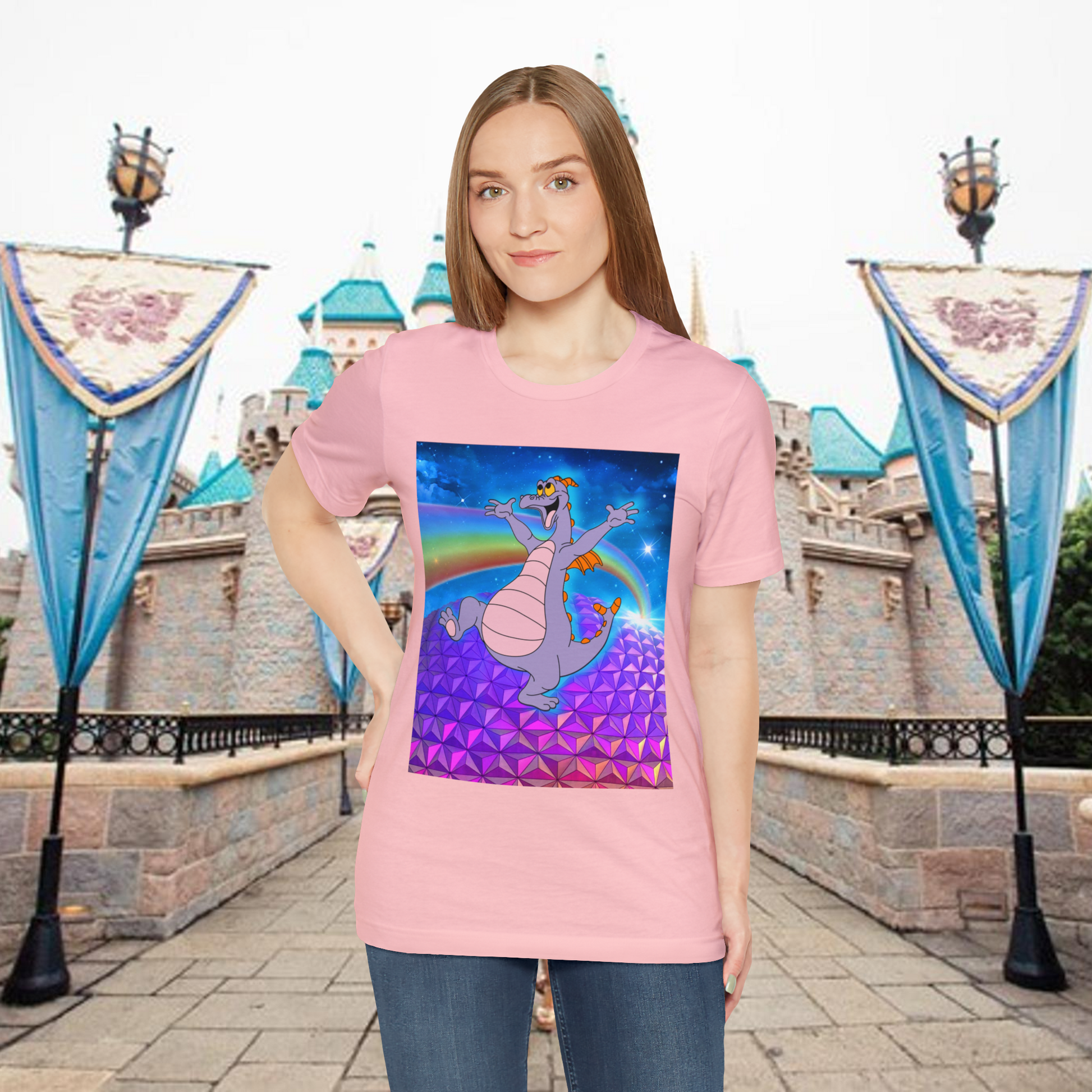 Womens pink epcot shirt