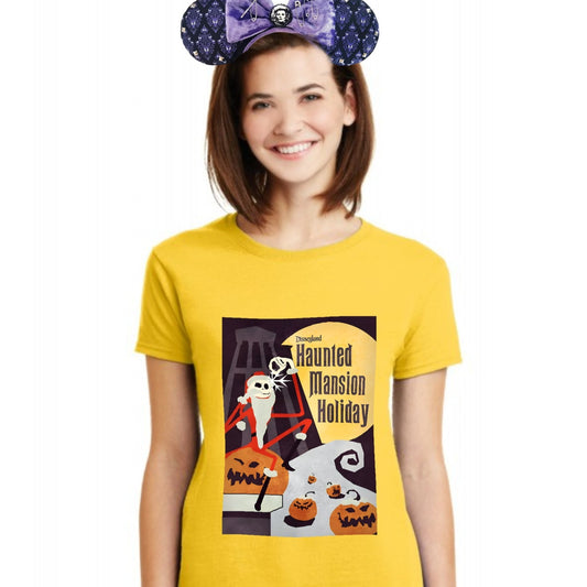 Haunted Mansion Holiday Overlay Unisex T-Shirt