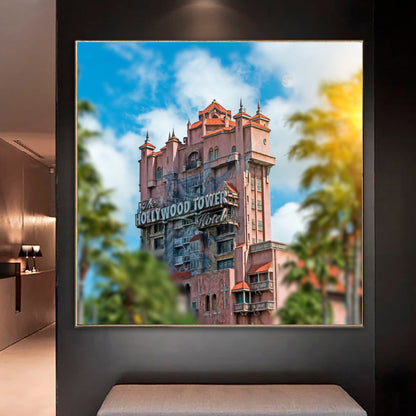 Hollywood Tower Hotel Wall Art  | Lisa Jaye Art Designs