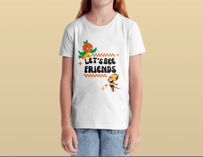 Orange Bird & Spike the Bee Tie-Dye T-Shirt, Unisex Tee Yellow