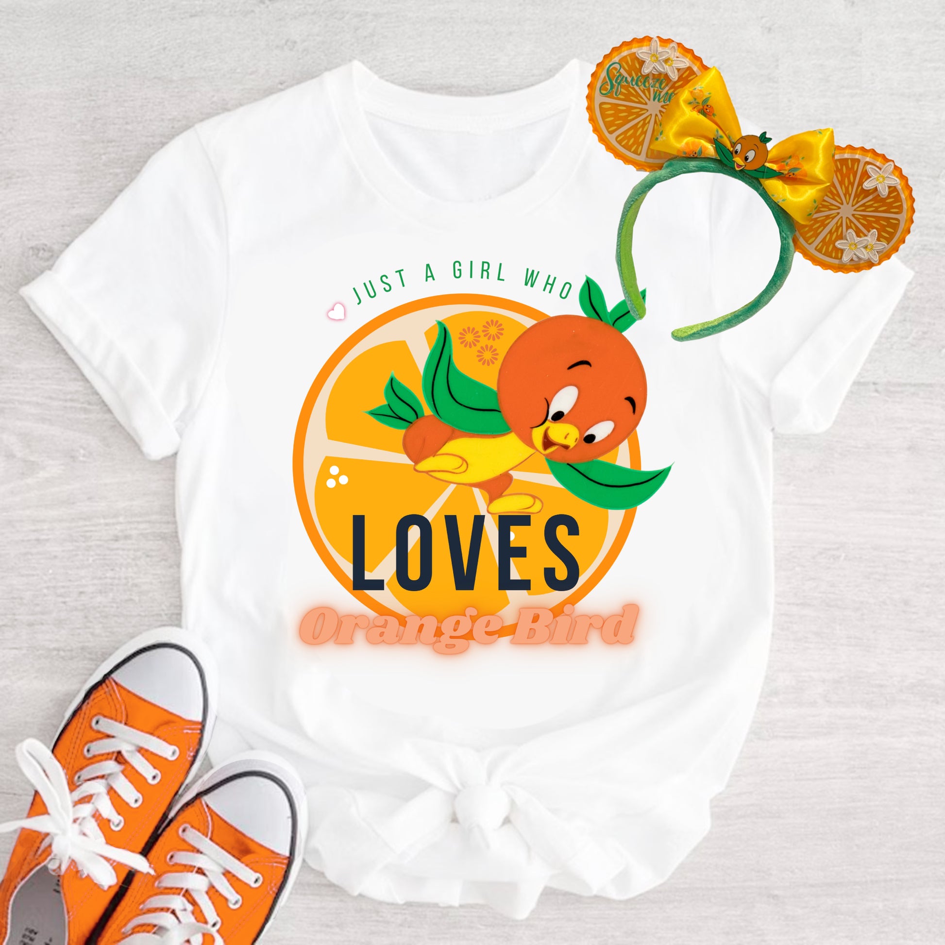 Orange Bird Disney T-Shirt Shirt Tee by Lisa Jaye