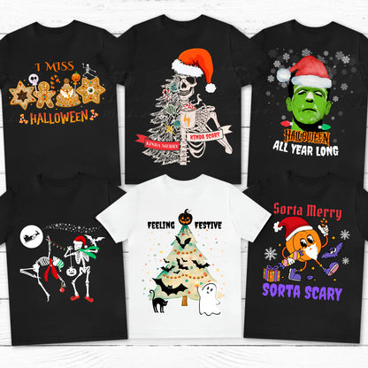 Feeling Festive Halloween at Christmas T-Shirt, Unisex Tee