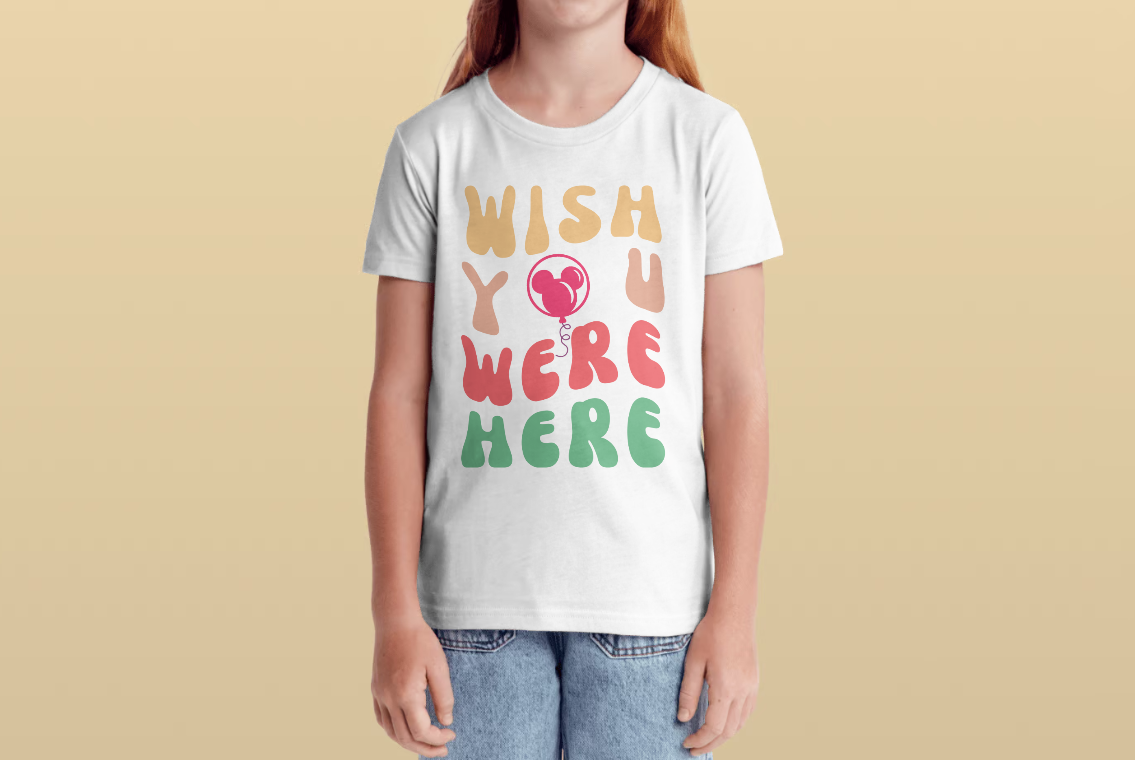 Disney Wish You Were Here T-Shirt, Unisex Tee or Tank