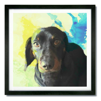 Custom Pet Art - Color Splash Style