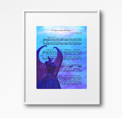 A Night on Bald Mountain Sheet Music Wall Art  | Lisa Jaye Art Designs