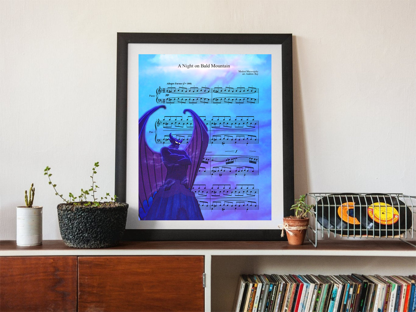 A Night on Bald Mountain Sheet Music Wall Art  | Lisa Jaye Art Designs