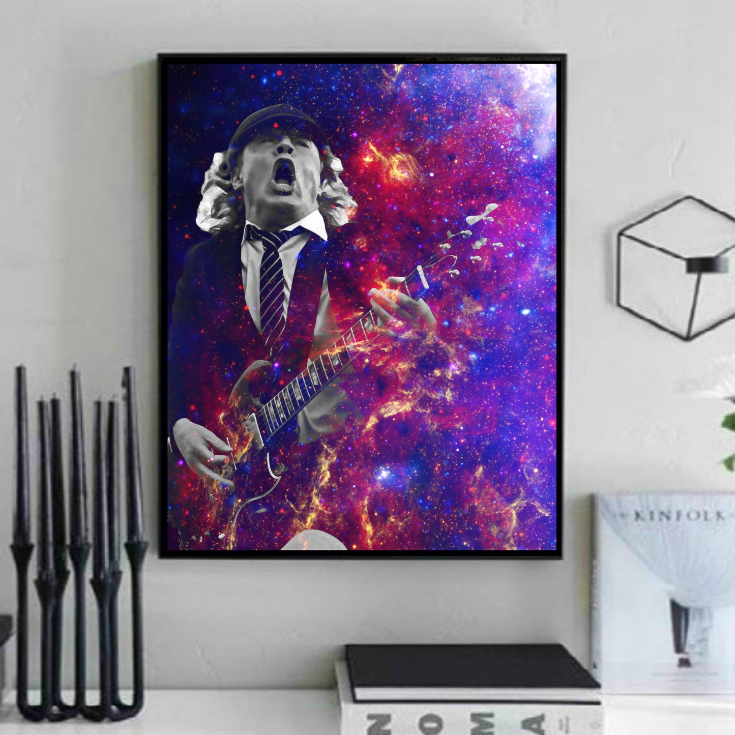 Angus Young Wall Art Print Artwork Poster Painting Canvas