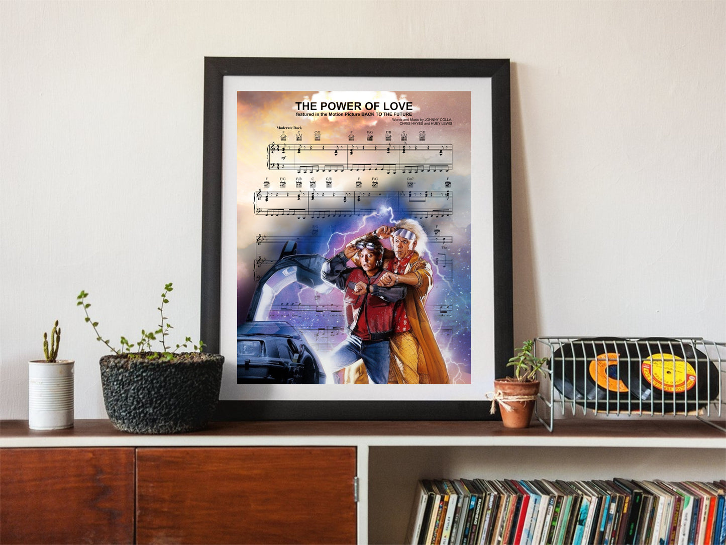 Back to the Future The Power of Love Sheet Music Wall Art  | Lisa Jaye Art Designs