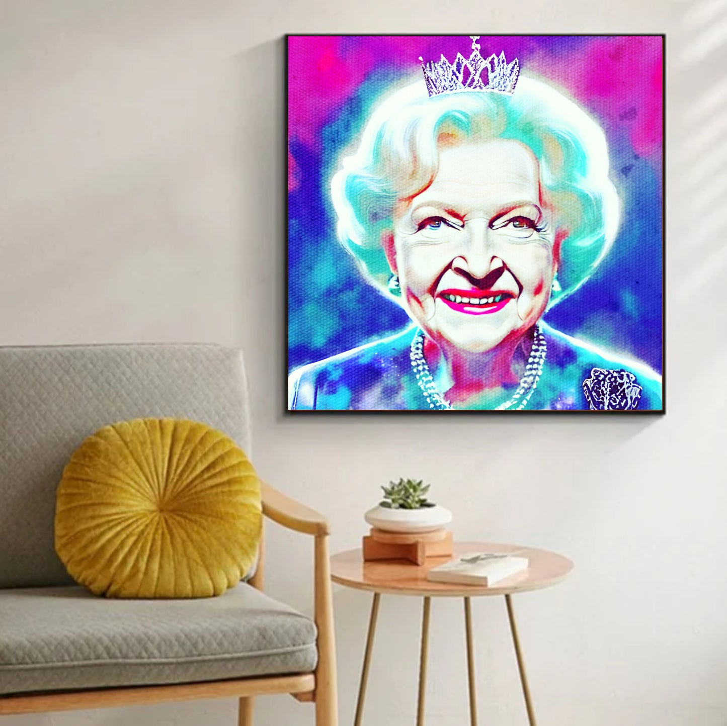 Betty White canvas art