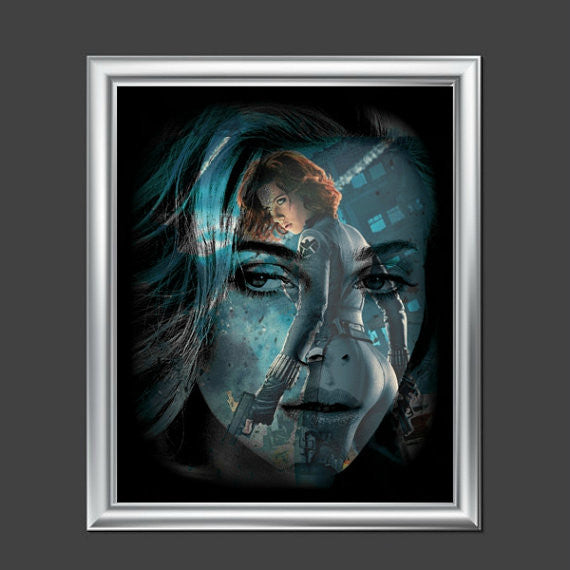 Scarlett Johansson Black Widow Avengers Wall Art  Lisa Jaye Art