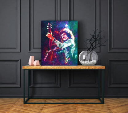 Brian May Queen Wall Art  | Lisa Jaye Art Designs