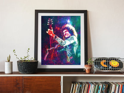 Brian May Queen Wall Art  | Lisa Jaye Art Designs