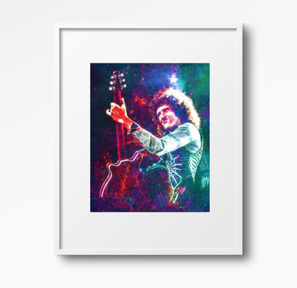 Brian May Queen Wall Art  | Lisa Jaye Art Designs