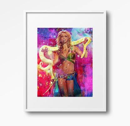 Britney Spears Slave 4 U Wall Art  | Lisa Jaye Art Designs