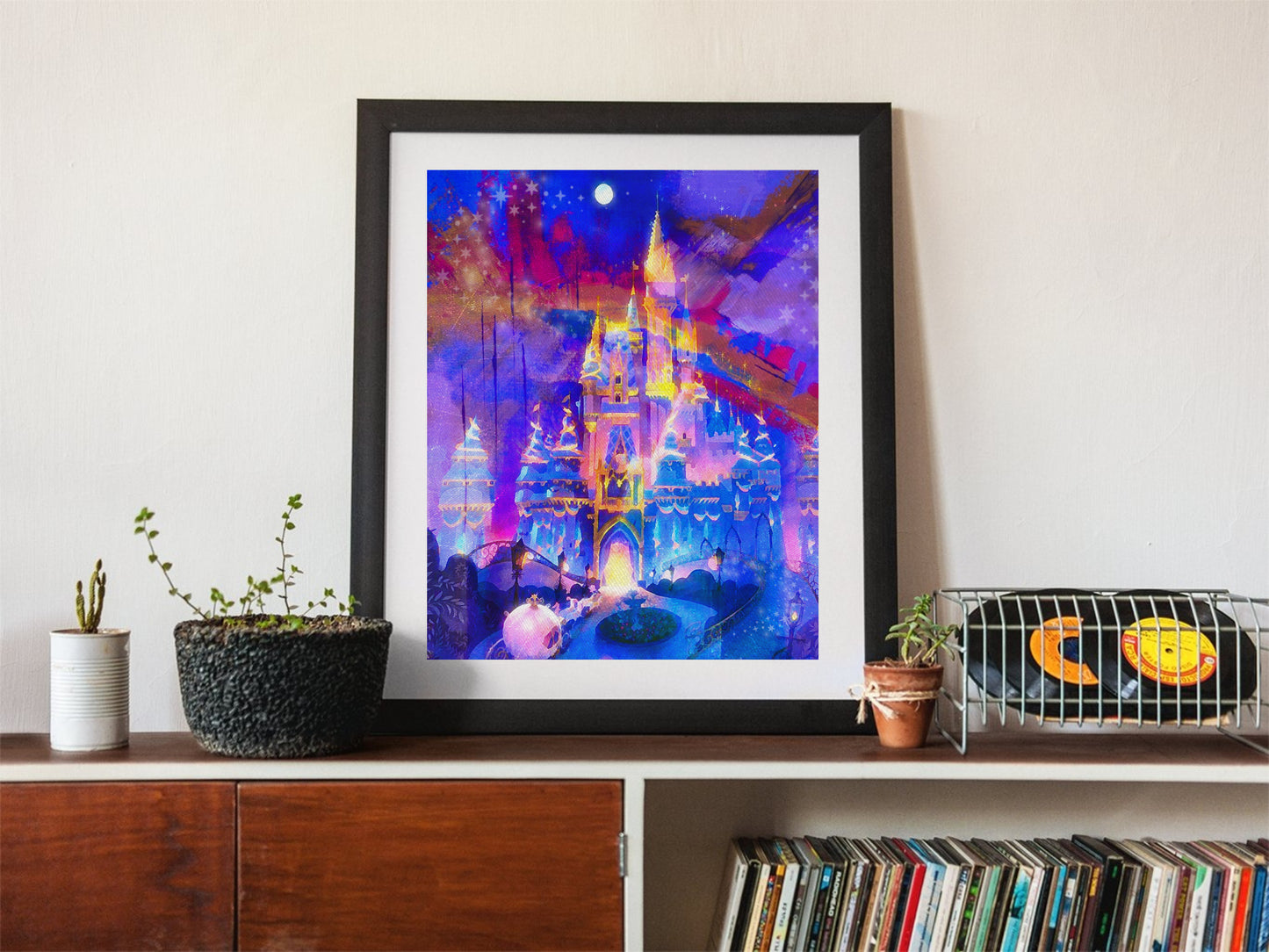 Disney Cinderella's Castle 50th Anniversary Wall Art  | Lisa Jaye Art Designs