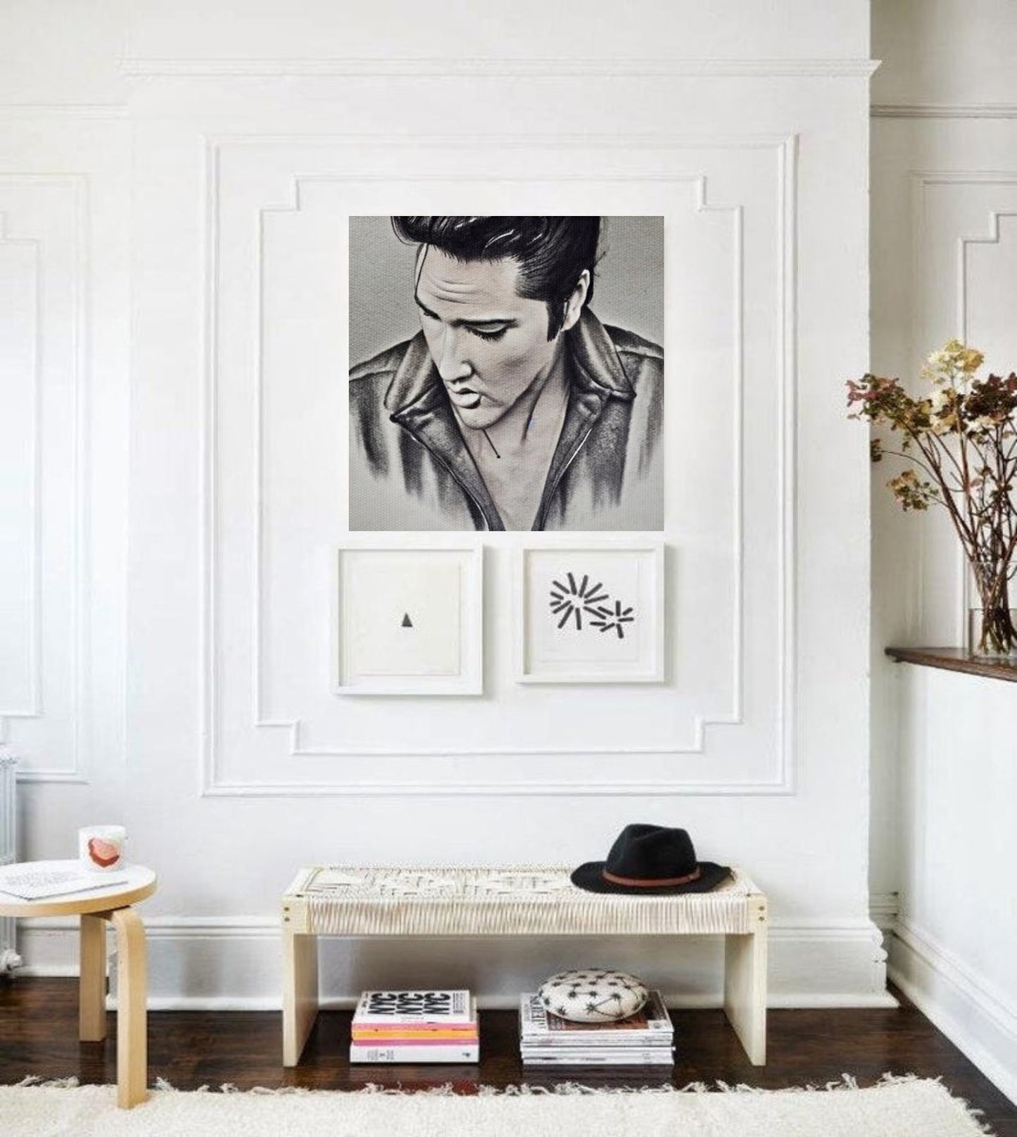 Elvis Sketch Art Wall Art  | Lisa Jaye Art Designs