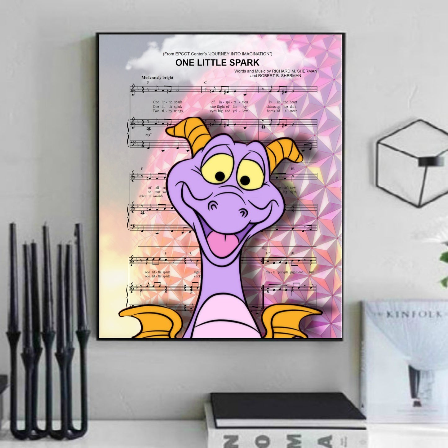 Figment One Little Spark Sheet Music art artwork print