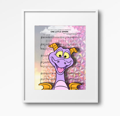 Figment Epcot fine art disney artist