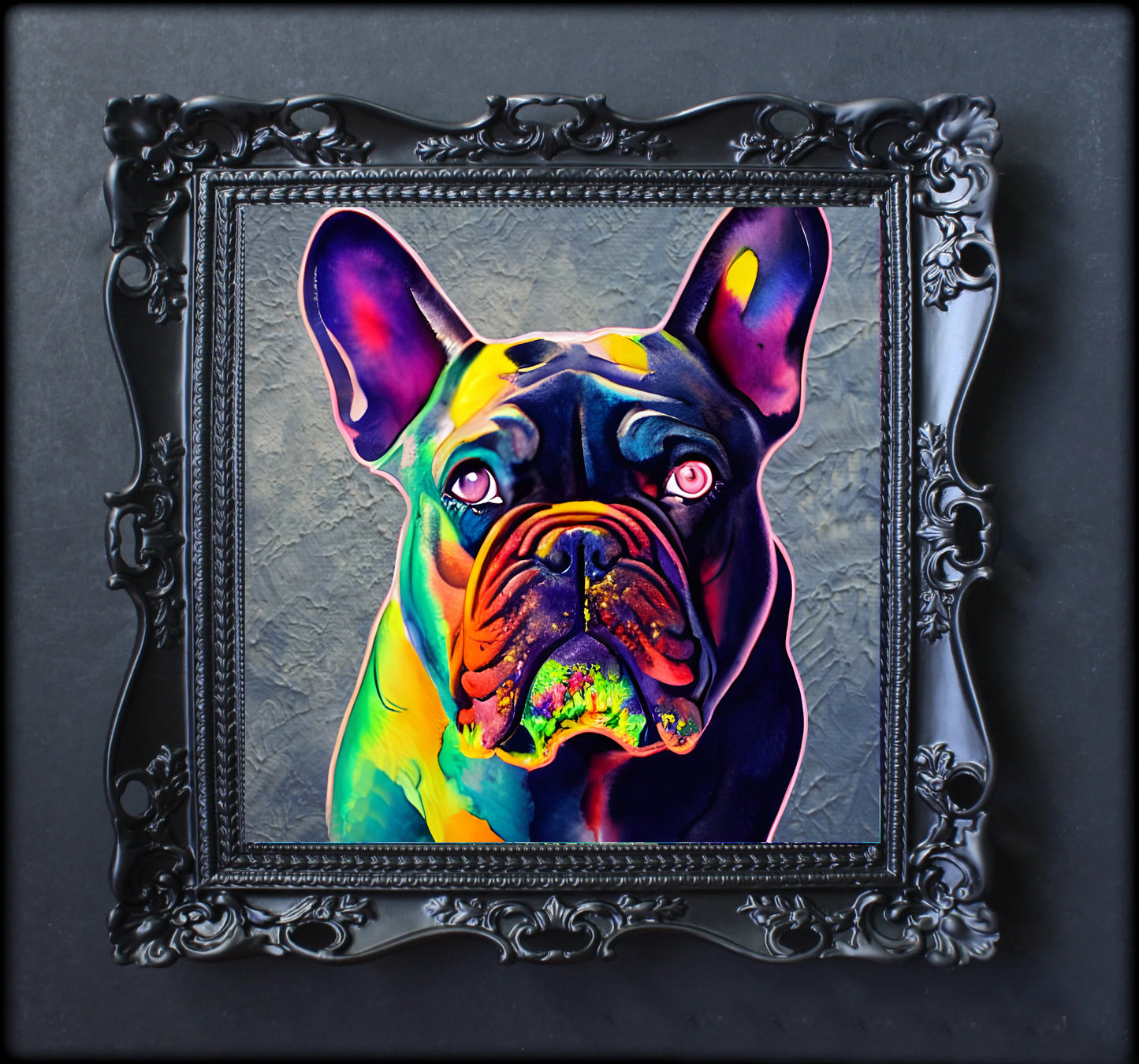 Frenchie wall art print poster artwork