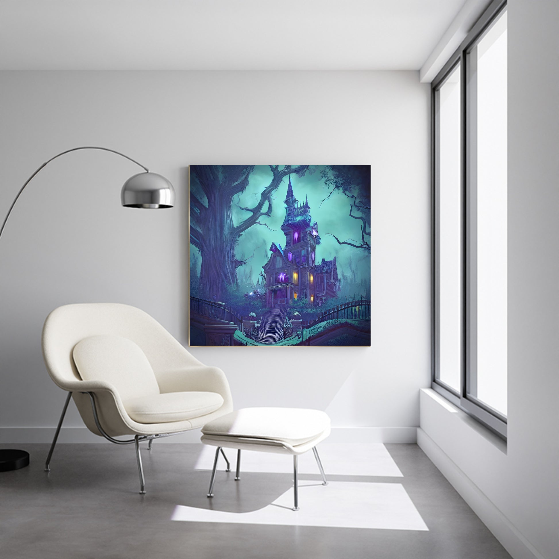 Haunted House canvas artwork