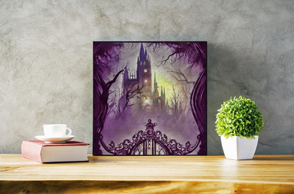 Haunted House wall art print 