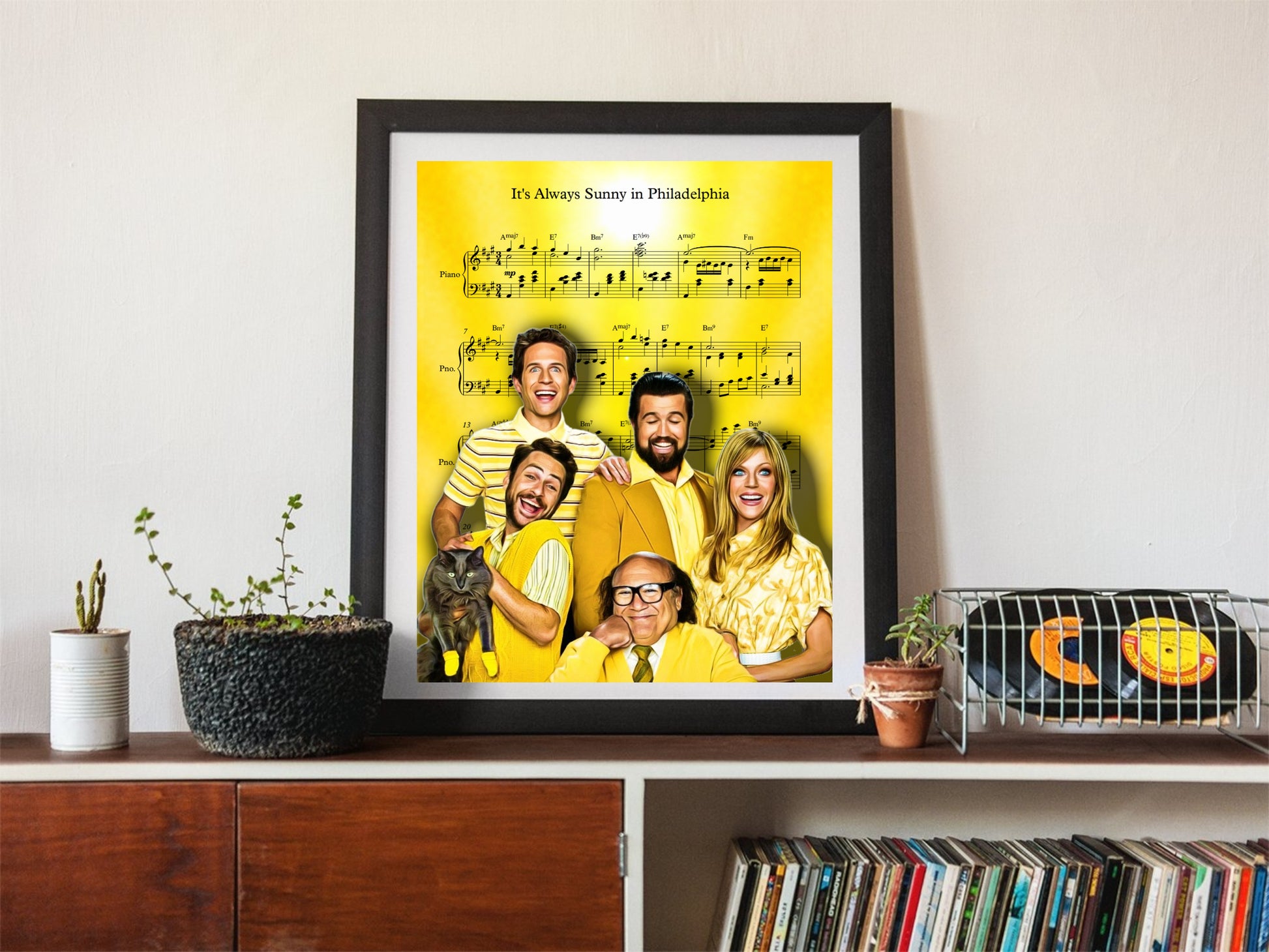 IASIP sheet music wall art gift