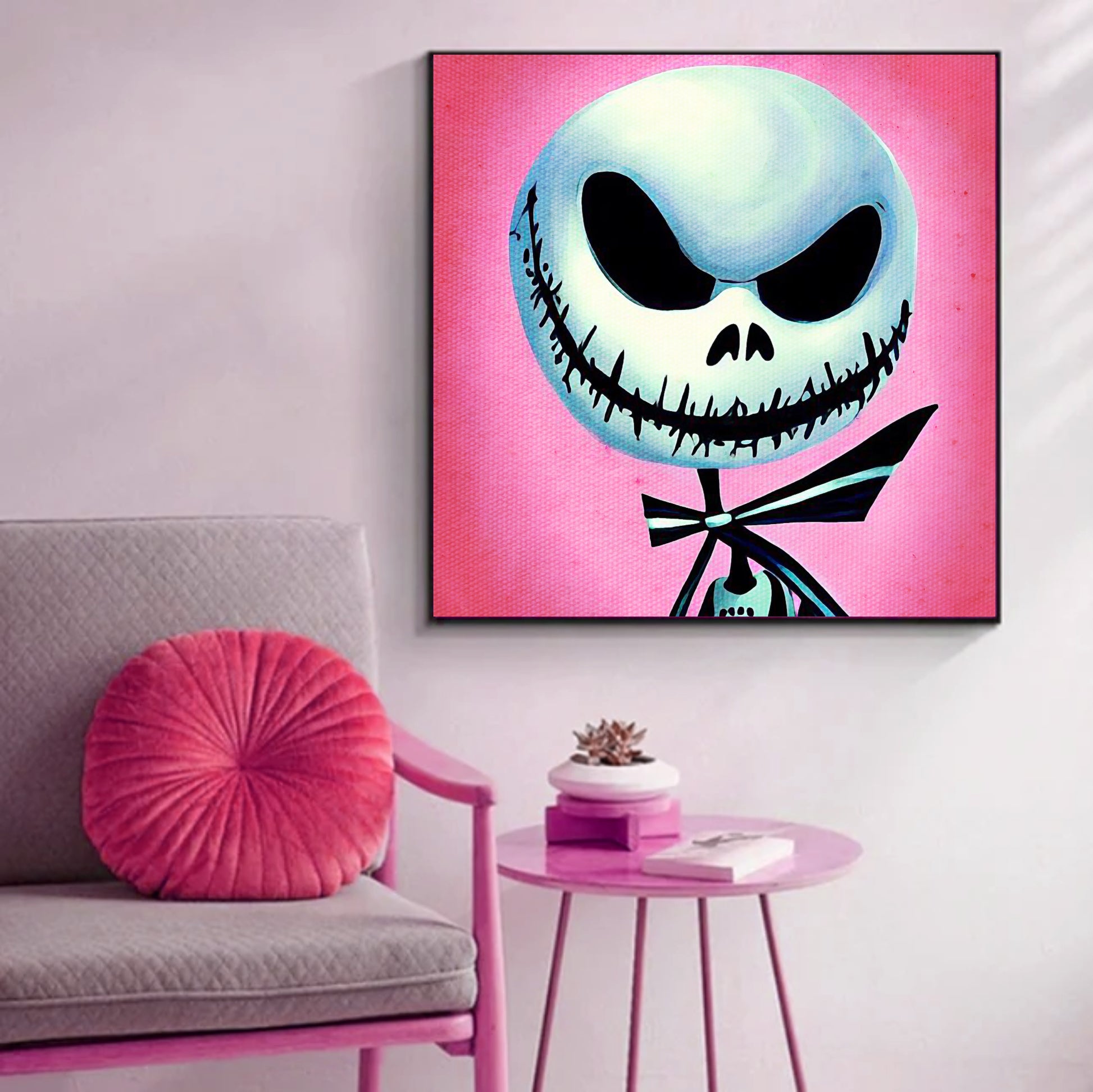 Jack Skellington painting print poster