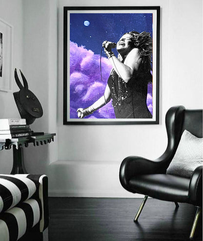 Janis Joplin wall art print poster