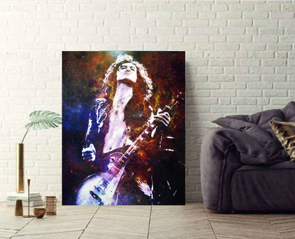 Jimmy Page Wall Art canvas