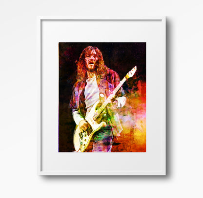 John Frusciante RHCP Wall Art  | Lisa Jaye Art Designs