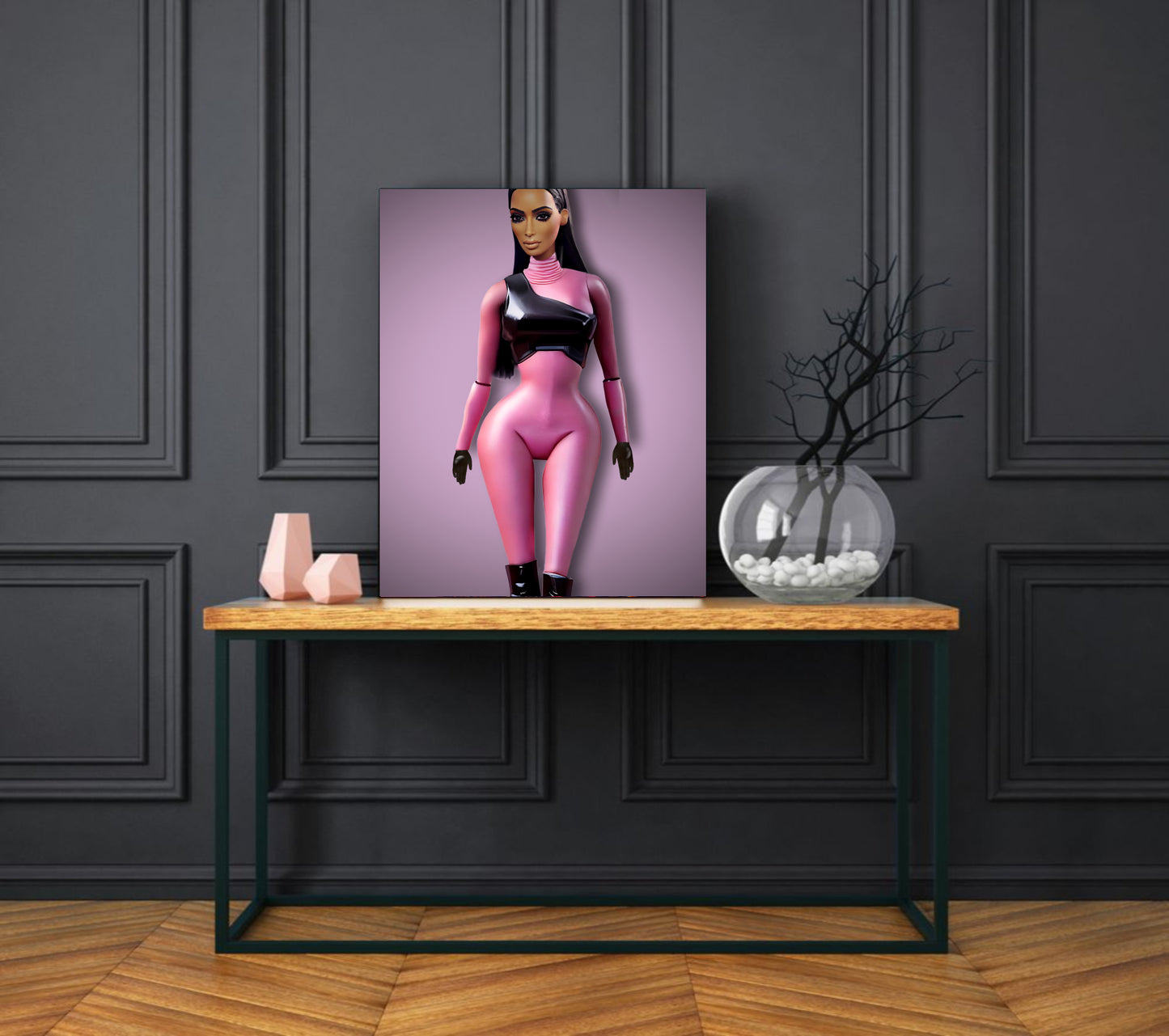 Kim Kardashian art print canvas