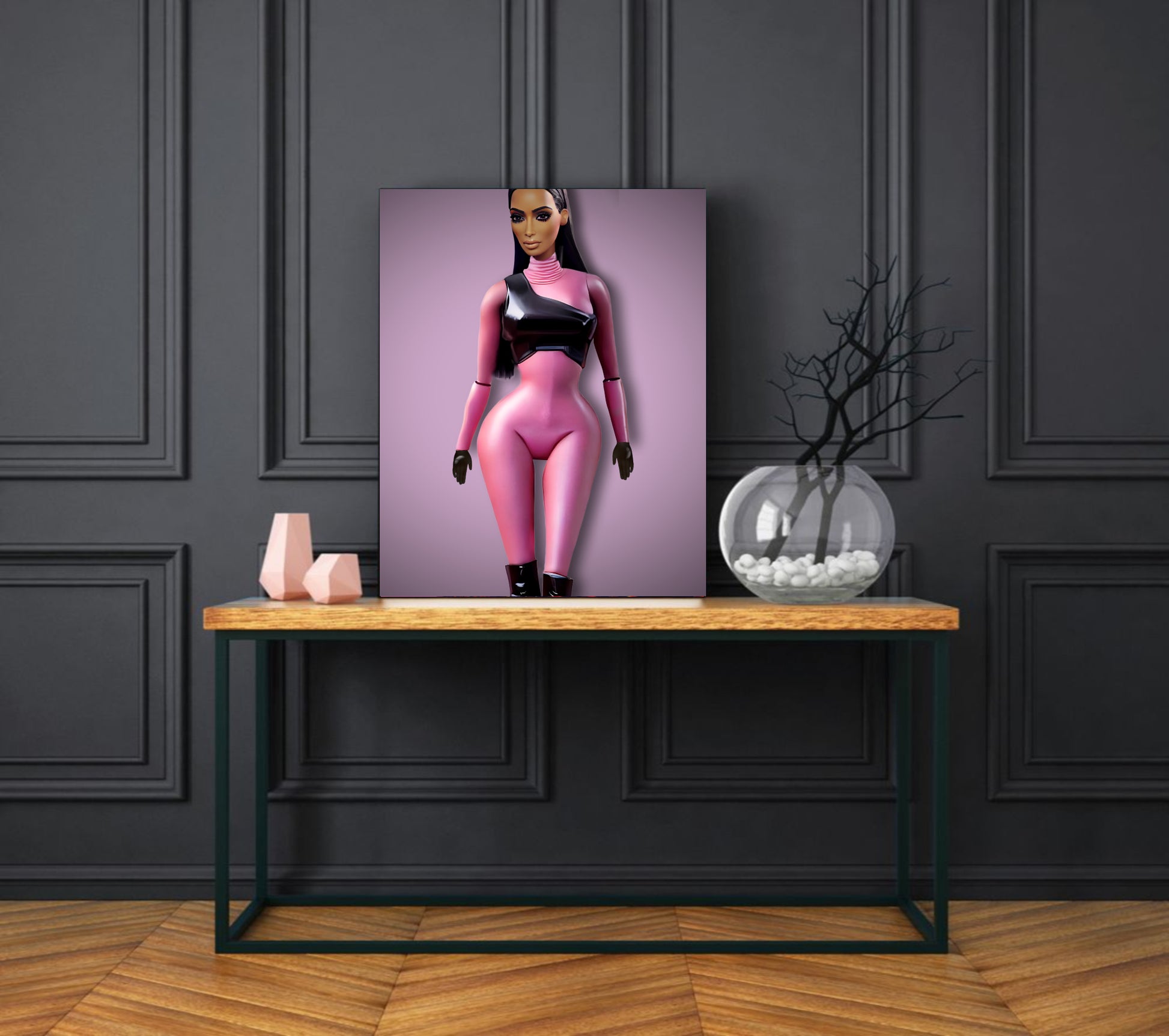 Kim Kardashian art print canvas