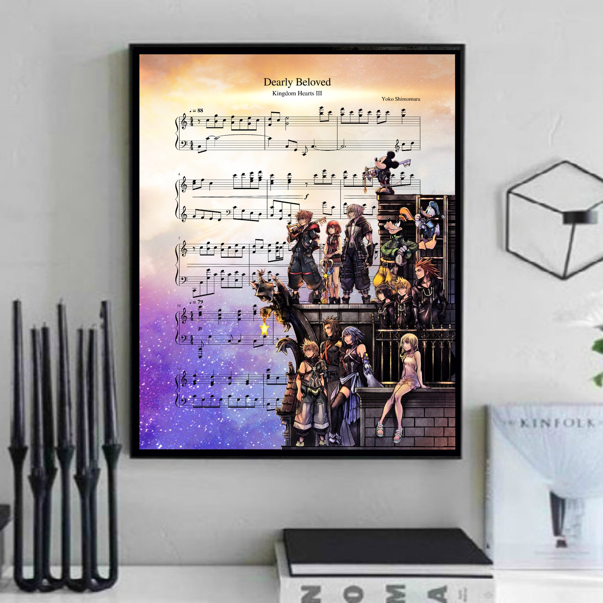 Kingdom Hearts Wall Art Print Painting Poster Canvas