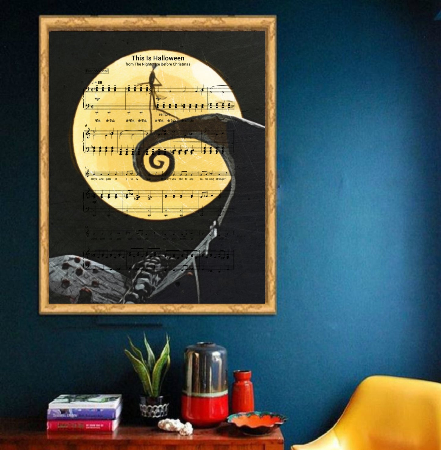 Nightmare Before Christmas Wall Art  | Lisa Jaye Art Designs