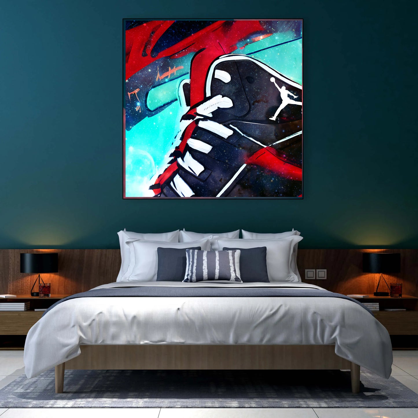 Nike bedroom wall art