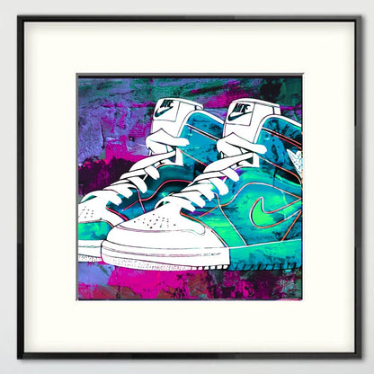 Nike Jordans sneakerhead Abstract wall art 