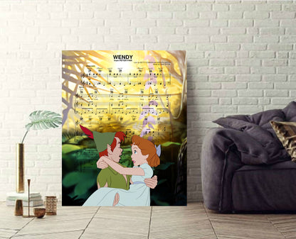 Peter Pan Wendy Wall Art Print Painting Poster Canvas