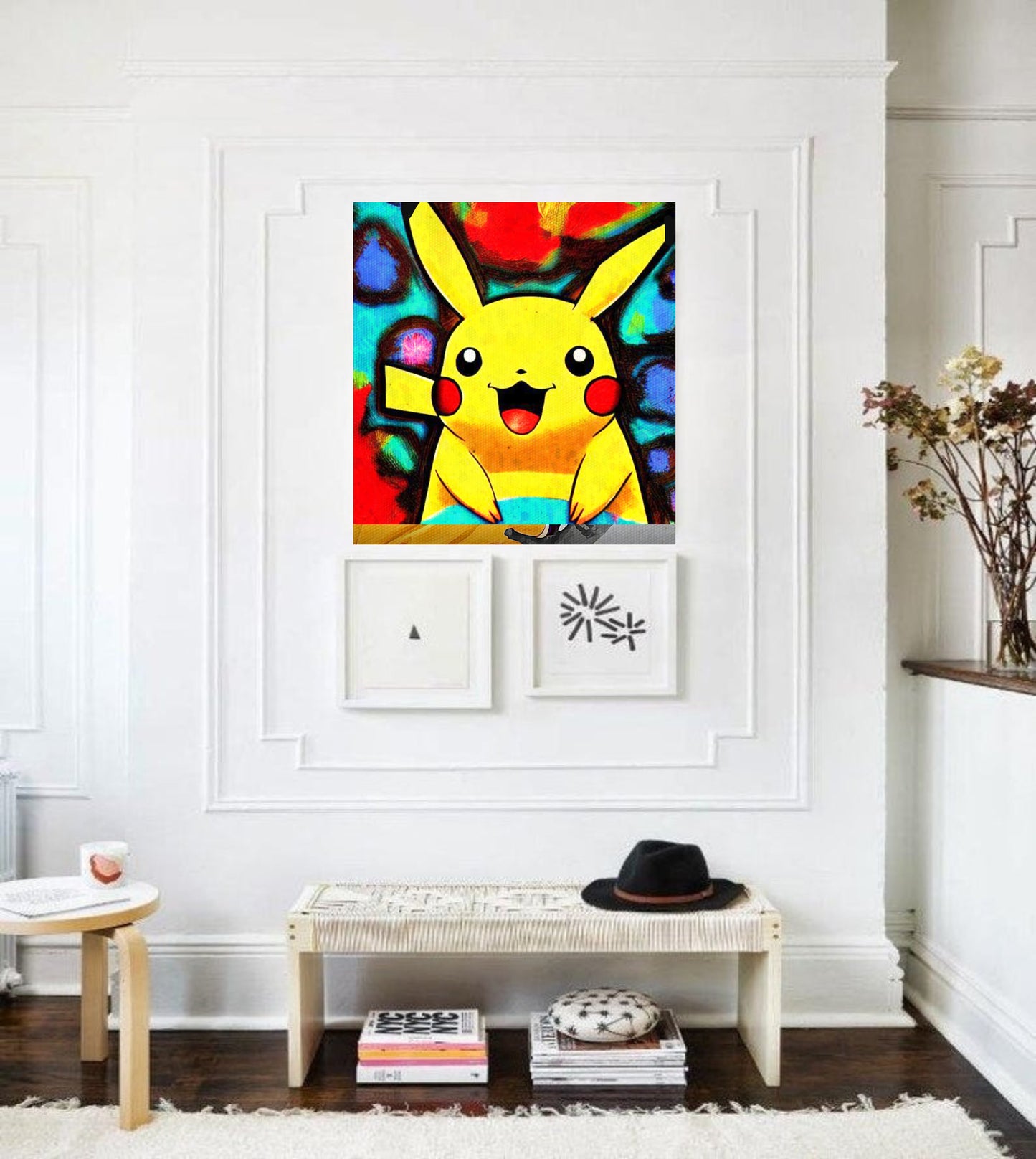 Pikachu Pop Art Wall Art  | Lisa Jaye Art Designs