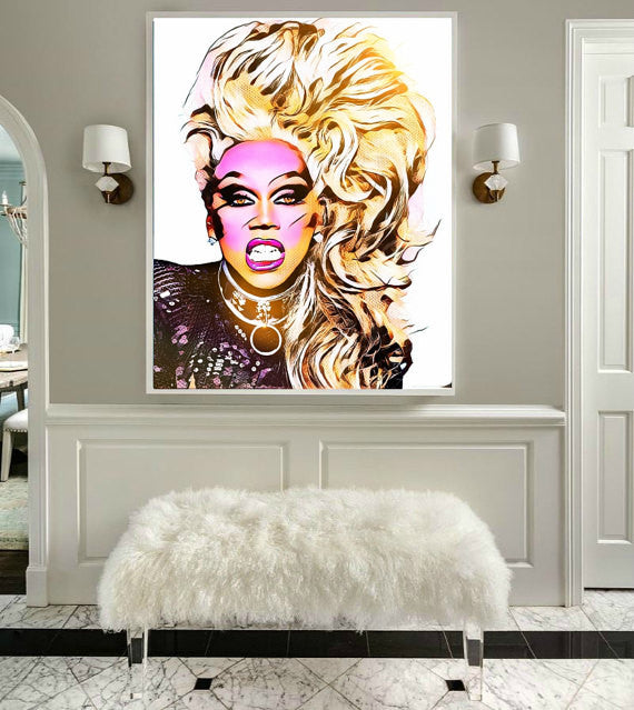 RuPaul Original Artwork by Lisa Jaye