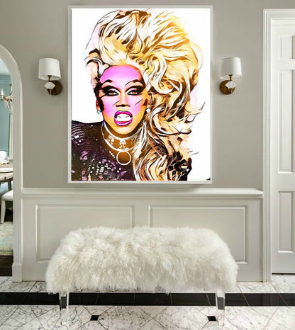 RuPaul Original Artwork by Lisa Jaye