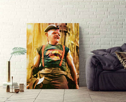 Sloth goonies canvas wall artwork