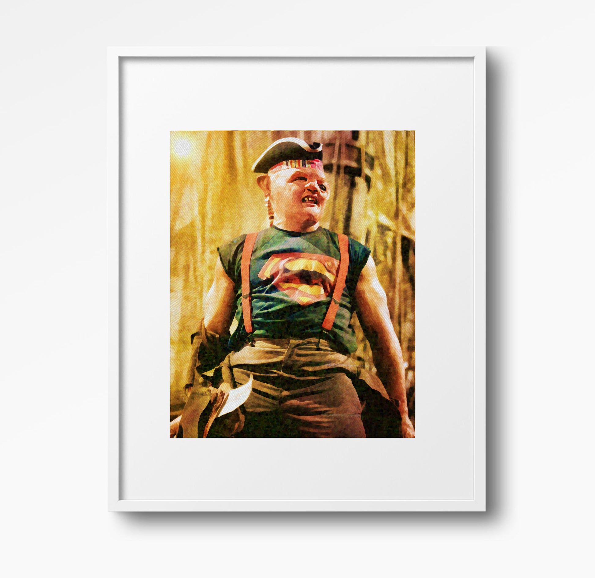 Goonies poster print 80s movie Sloth