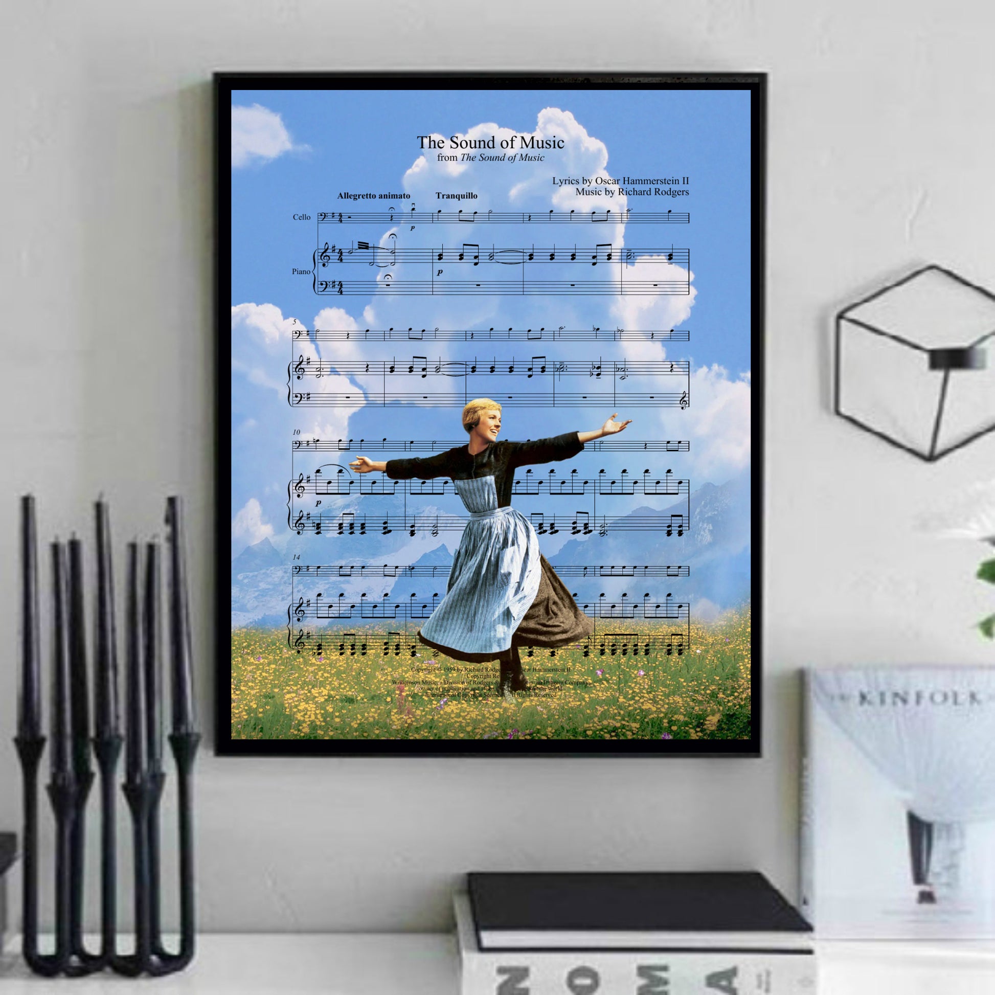 Sound of Music Sheet Music Wall Art