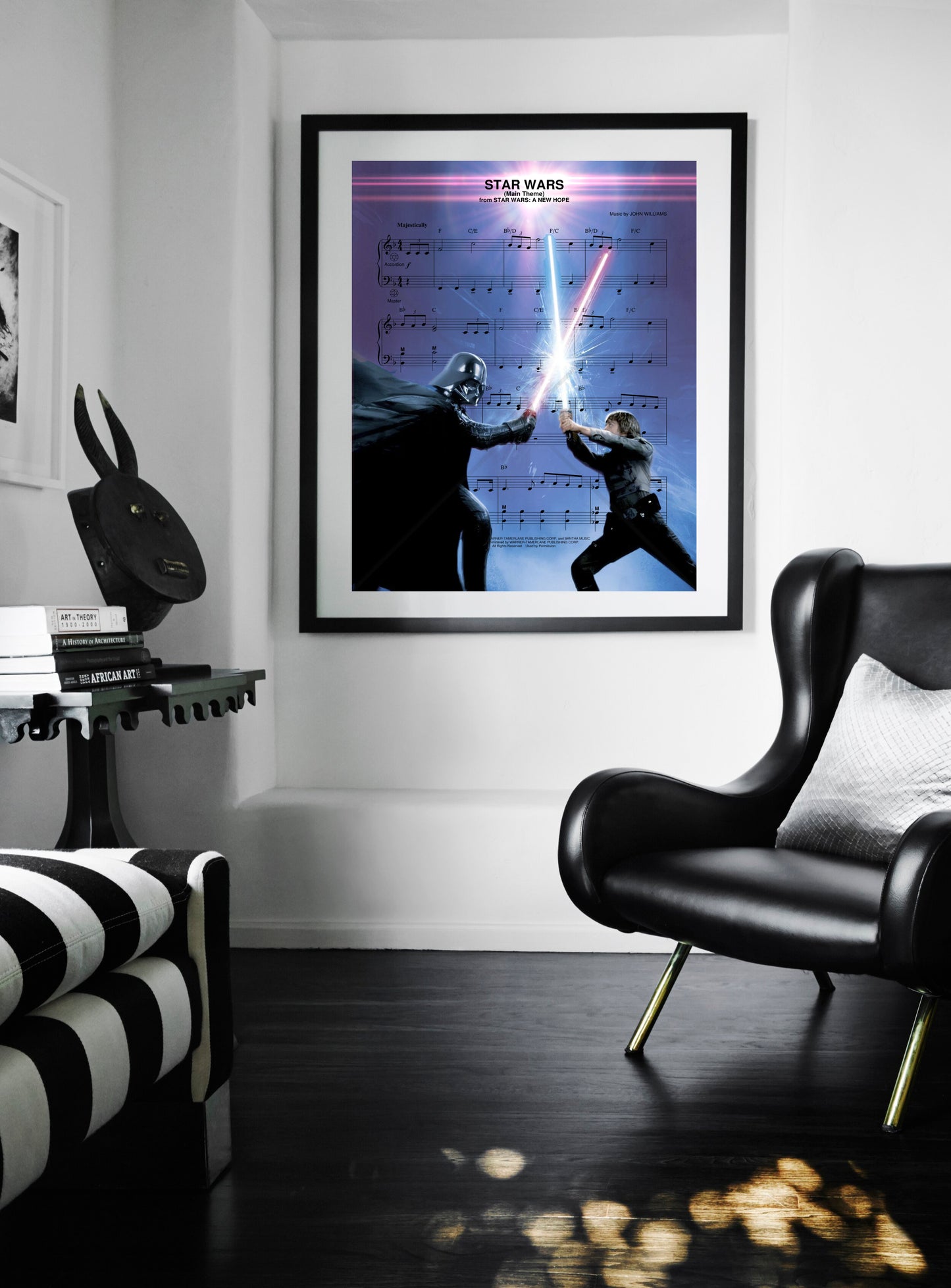 Star Wars Main Theme Sheet Music Wall Art  | Lisa Jaye Art Designs