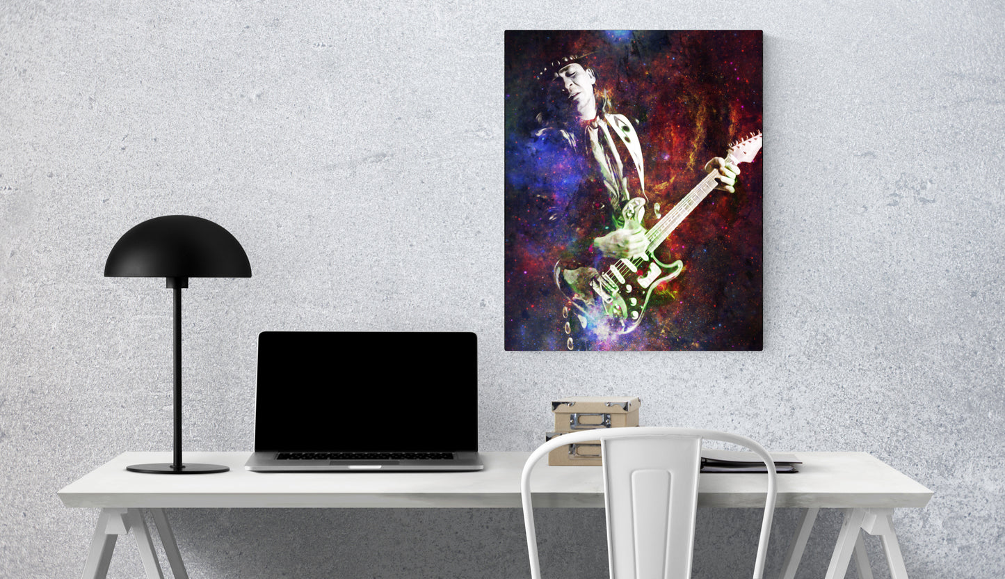 Stevie Ray Vaughn SRV Wall Art  | Lisa Jaye Art Designs