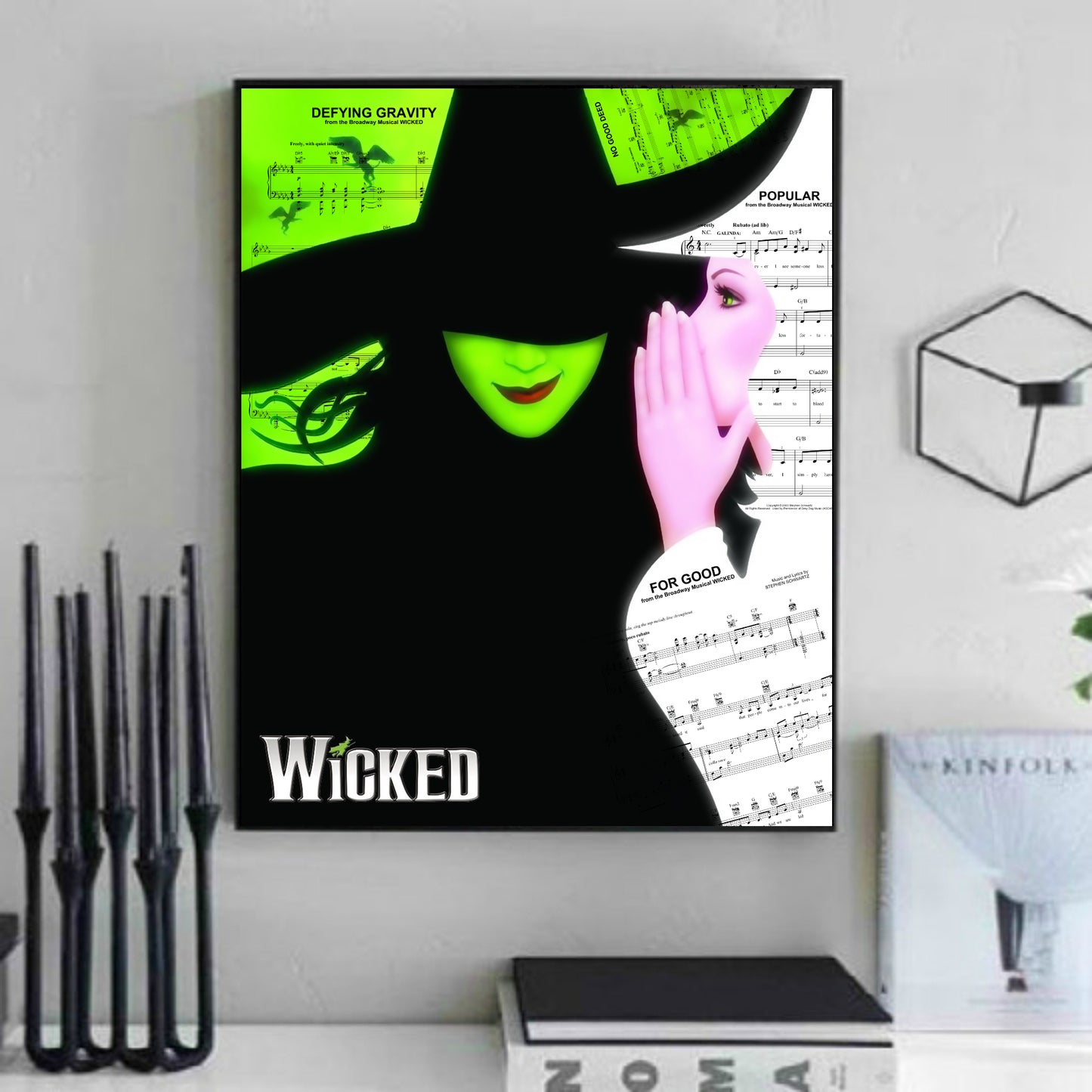 Wicked broadway wall art gift