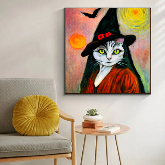 Witch Cat wall art