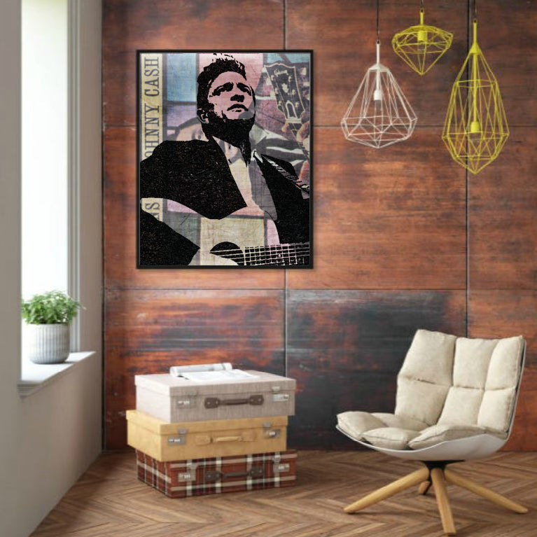 Johnny Cash Artwork Canvas Print